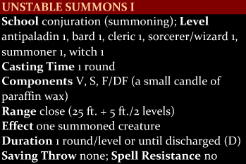 Unstable Summons I